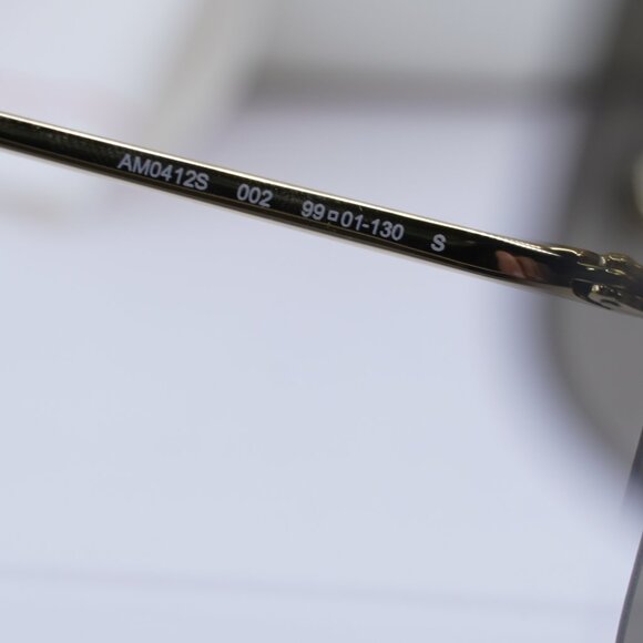 Final Price! Alexander McQueen AM0412S 002 Gold/Brown Sunglasses - Picture 8 of 11